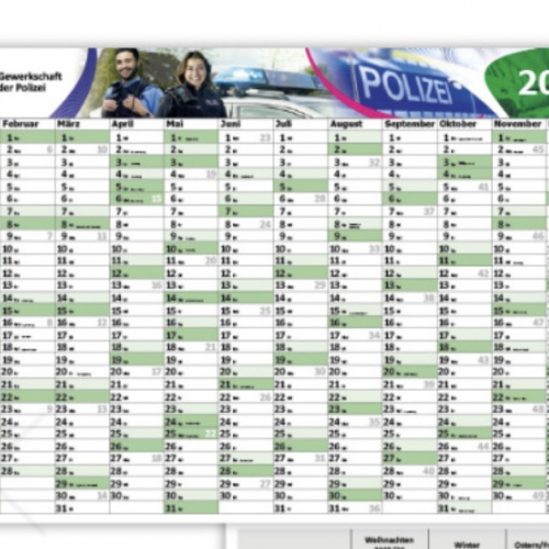 GdP-Jahreskalender 2026 DIN A4